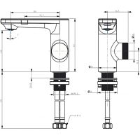 Смеситель для раковины Berges Morans с термостатом Черный матовый арт-076002 — фото 10, Смесители для раковины