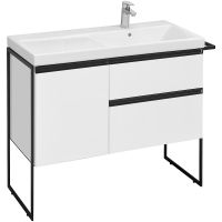 Тумба под раковину Roca Domi 100 R A857478806 подвесная Белый глянец — фото 5, Мебель для ванной