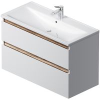 Тумба под раковину AM.PM X-Joy 100 M85AFHX1002WG подвесная Белый глянец — фото 3, Тумбы под раковину