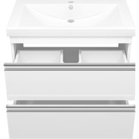 Тумба с раковиной Misty Ингрид 75 УТ000015021 подвесная Белая — фото 3, Мебель для ванной