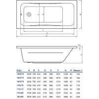 Товар: Акриловая ванна Koller Pool Edge 170х80 без гидромассажа - фото 2 Акриловая ванна Koller Pool Edge 170х80 без гидромассажа — фото 2, Ванны