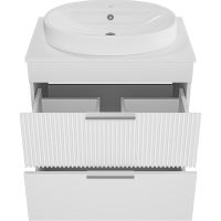 Товар: Тумба с раковиной Brevita Enfida 70 УТ000015615 Белая матовая - фото 3 Тумба с раковиной Brevita Enfida 70 УТ000015615 Белая матовая — фото 3, Мебель для ванной