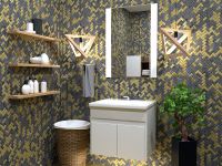 Тумба под раковину Stella Polar Фаворита 60 SP-00000167 подвесная Белая — фото 2, Мебель для ванной