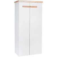 Шкаф пенал VIANT Мюнхен 50 VMUN50BEL-PENP подвесной Белый матовый — фото 1, Мебель для ванной