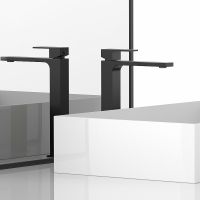 Смеситель для раковины Vincea Cube Черный матовый арт-VBF-1C02MB — фото 2, Смесители для раковины