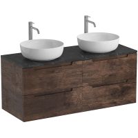 Тумба под раковину BelBagno Etna 120 ETNA-1200-4C-SO-2-RW подвесная Rovere Moro — фото 11, Тумбы под раковину