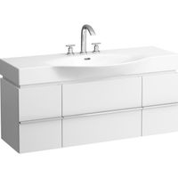 Тумба под раковину Laufen Palace New 120 4.0130.2.075.463.R подвесная Белая матовая — фото 1, Тумбы под раковину