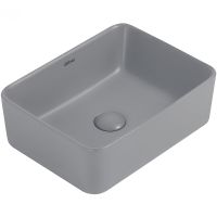 Раковина-чаша Abber Rechteck 40 AC2213MG Серая матовая — фото 1, Раковины накладные