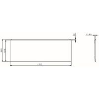 Фронтальная панель для ванны AM.PM X-Joy 170 W94A-170-070W-P1 Белая — фото 5, Комплектующие для душевого оборудования