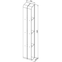 Товар: Металлическая полка Aquanet Магнум 15х100 334114 Сталь браш - фото 10 Металлическая полка Aquanet Магнум 15х100 334114 Сталь браш — фото 10, Полки для ванной и душа