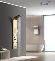 Товар: Душевая панель Ceruttispa Victoria G CT9978 с гидромассажем Золото - фото 2 Душевая панель Ceruttispa Victoria G CT9978 с гидромассажем Золото — фото 2, Душевые панели