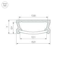 Профиль алюминиевый Arlight 016939 накладной Серебристый — фото 3, Профили для светодиодных лент