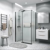 Товар: Душевая стенка Grossman Pragma 80 200.K33.03.80.21.02 профиль Черный матовый стекло шиншилла - фото 2 Душевая стенка Grossman Pragma 80 200.K33.03.80.21.02 профиль Черный матовый стекло шиншилла — фото 2, Боковые стенки