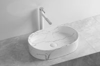 Раковина-чаша Ceruttispa 50 CR0055B MMW2 СТ9542 Белый матовый мрамор — фото 2, Раковины накладные
