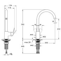 Товар: Смеситель для кухни Vitra Flow Round A43407EXP Хром - фото 2 Смеситель для кухни Vitra Flow Round A43407EXP Хром — фото 2, Смесители