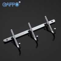 Вешалка для полотенец Gappo G201-3 Хром — фото 2, Крючки для полотенец