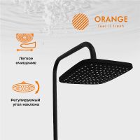 Товар: Душевая система Orange Черная арт-M04-944b - фото 2 Душевая система Orange Черная арт-M04-944b — фото 2, Душевые стойки