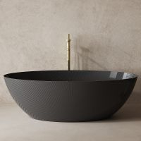 Карбоновая ванна Abber Karbon 180x85 AK9002-1.8 Черная без гидромассажа — фото 1, Акриловые ванны