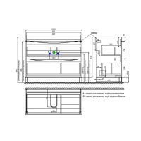 Тумба с раковиной Iddis Cloud 100 CLO10WFi95K Белая — фото 8, Тумбы с раковиной