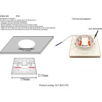 Товар: Встраиваемый светильник Crystal Lux CLT 501C170 WH 3000K Белый - фото 3 Встраиваемый светильник Crystal Lux CLT 501C170 WH 3000K Белый — фото 3, Точечные светильники