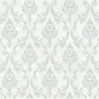 Обои Decori-Decori Parma 83338 Винил на флизелине (1,06*10,05) Белый, Дамаск — фото 1, Обои для стен