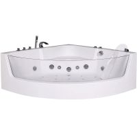 Акриловая ванна Ceruttispa С-401А 150x150 10353 с гидромассажем — фото 1, Акриловые ванны