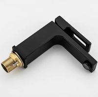 Смеситель для раковины Gappo G1017-6 Черный матовый — фото 6, Смесители