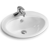 Раковина SantiLine 56 SL-2107 Белая — фото 1, Раковины встраиваемые сверху