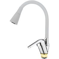 Смеситель для кухни Viko V-3544 Хром Белый — фото 1, Смесители для кухни