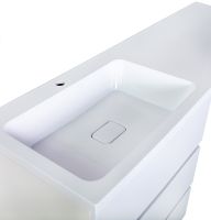 Тумба с раковиной Orange Optima 130 OP-70TUW+RAL Белый глянец — фото 7, Тумбы с раковиной