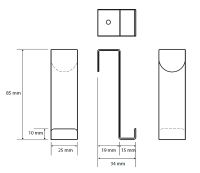 Крючок Bemeta Dark 101106150 Черный матовый — фото 2, Крючки для полотенец