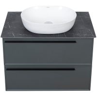 Товар: Тумба под раковину La Fenice Elba 90 FNC-01-ELB-G-90-2 подвесная Серая матовая - фото 7 Тумба под раковину La Fenice Elba 90 FNC-01-ELB-G-90-2 подвесная Серая матовая — фото 7, Мебель для ванной