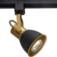 Трековый светильник Artelamp Jovi A1677PL-1GO Черный Золото — фото 1, Трековые светильники