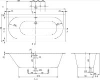 Товар: Квариловая ванна Villeroy&Boch Oberon 190x90 UBQ199OBE2V-01 без гидромассажа - фото 8 Квариловая ванна Villeroy&Boch Oberon 190x90 UBQ199OBE2V-01 без гидромассажа — фото 8, Акриловые ванны
