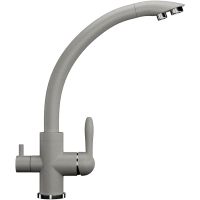 Смеситель для кухни Ulgran Classic U-017-310 Серый — фото 1, Смесители