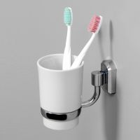 Стакан для зубных щеток WasserKRAFT K-28128 Хром — фото 2, Мыльницы