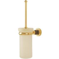 Ершик для унитаза Boheme Murano 10913-CH-G Золото Шоколад — фото 1, Ершики для унитаза
