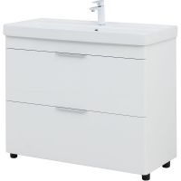 Товар: Тумба под раковину Aquanet Ирис new 100 339257 Белый глянец - фото 3 Тумба под раковину Aquanet Ирис new 100 339257 Белый глянец — фото 3, Тумбы под раковину