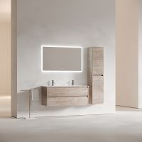 Тумба под раковину Sancos Libra 120 LB120-2EG подвесная Дуб галифакс натуральный — фото 8, Мебель для ванной