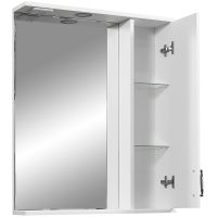 Зеркало со шкафом Stella Polar Кармела 65 SP-00000184 Ольха белая — фото 2, Зеркальные шкафы в ванную