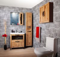 Товар: Подвесной шкаф Бриклаер Лофт 60 4627125413353 Метрополитен грей - фото 6 Подвесной шкаф Бриклаер Лофт 60 4627125413353 Метрополитен грей — фото 6, Мебель для ванной