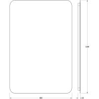 Товар: Зеркало Defesto Opti 80x120 DF 2820 с подсветкой 38W-3000К/Без выключателя/Теплый белый свет - фото 3 Зеркало Defesto Opti 80x120 DF 2820 с подсветкой 38W-3000К/Без выключателя/Теплый белый свет — фото 3, Мебель для ванной
