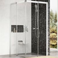 Душевой уголок Ravak Matrix MSRV4-100 100x100 1WVAA100Z1 профиль Белый стекло Transparent — фото 1, Квадратные душевые уголки