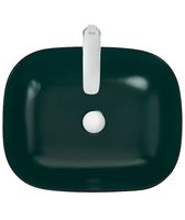 Раковина-чаша WeltWasser Elbach M2143 BBG 49 10000005600 Черно-зеленая матовая — фото 2, Раковины накладные