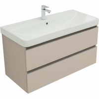 Товар: Тумба под раковину Aquanet Вега 100 329581 подвесная Бежевая - фото 3 Тумба под раковину Aquanet Вега 100 329581 подвесная Бежевая — фото 3, Мебель для ванной