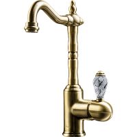 Смеситель для раковины Boheme Crystal 302-CRST Бронза — фото 1, Смесители