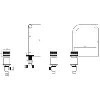 Товар: Смеситель для раковины Boheme Aura 152-G-A Золото - фото 6 Смеситель для раковины Boheme Aura 152-G-A Золото — фото 6, Смесители