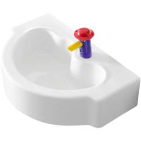 Раковина Geberit Bambini 60 326060000 детская Белая — фото 1, Раковины подвесные