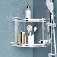 Стеклянная полка AM.PM Sense L A7456200 угловая Серебристая — фото 3, Полки для ванной и душа