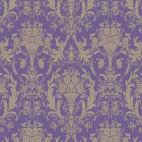 Обои LOYMINA Boudoir Флизелин (1*10,05) Сиреневый/Коричневый, Вензель/Дамаск арт-GT4 021/1 — фото 1, Обои для стен